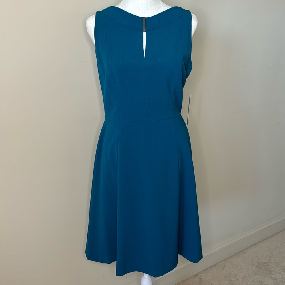 Tahari classic A-line sleeveless dress